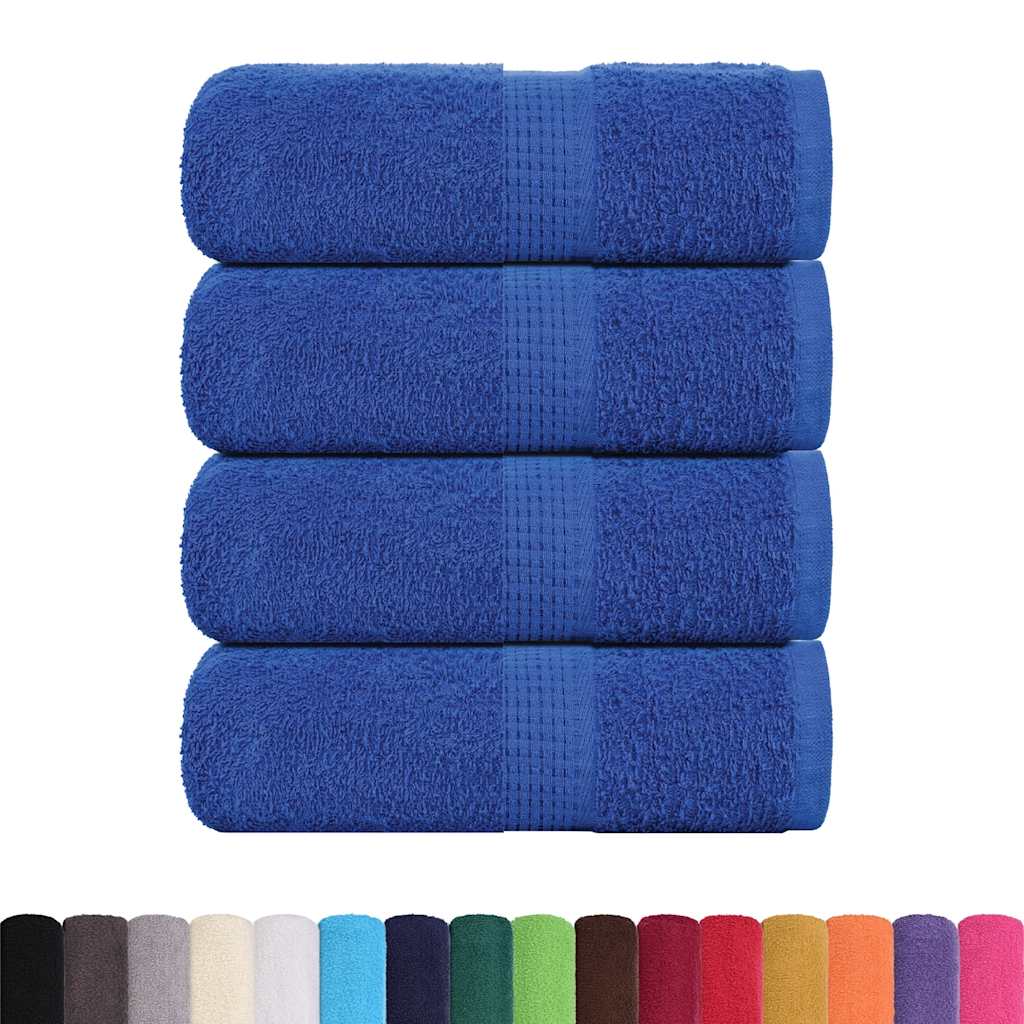 vidaXL Ręczniki, FROGN, 4 szt., niebieskie, 30x30 cm, 360 g/m²