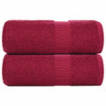 vidaXL Ręczniki, FROGN, 2 szt., bordeaux, 30x30 cm, 360 g/m²