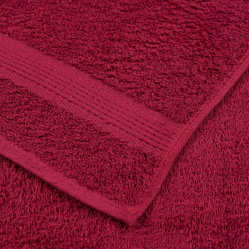vidaXL Ręczniki, FROGN, 2 szt., bordeaux, 30x30 cm, 360 g/m²