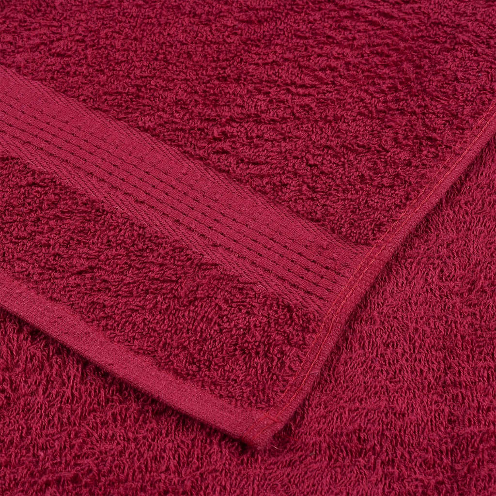 vidaXL Ręczniki, FROGN, 10 szt., bordeaux, 30x30 cm, 360 g/m²