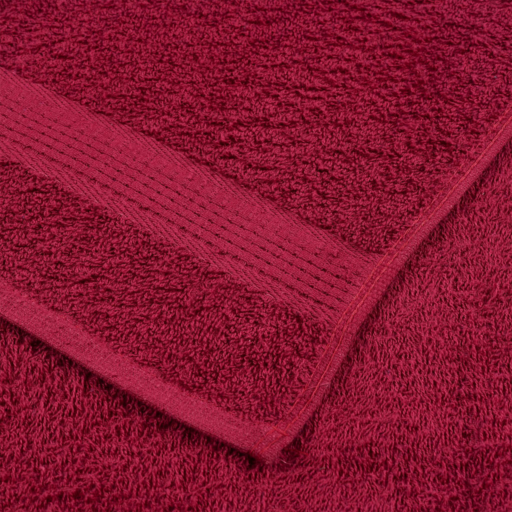 vidaXL Ręczniki kąpielowe, FROGN, 4 szt, bordowy, 70x140 cm, 360 g/m²