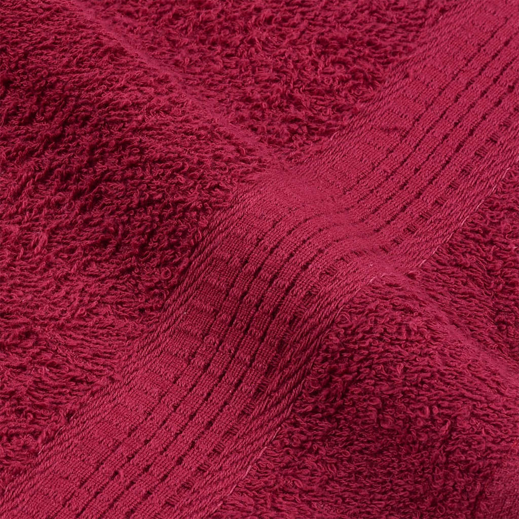 vidaXL Ręczniki, FROGN, 2 szt., bordowe, 100x200 cm, 360 g/m²