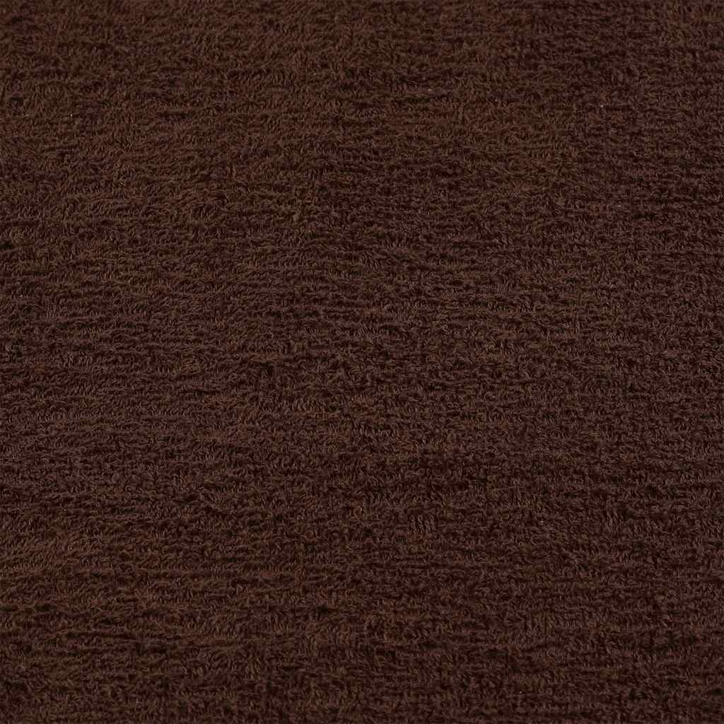 vidaXL Ręczniki, FROGN, 10 szt., brązowe, 30x30 cm, 360 g/m²
