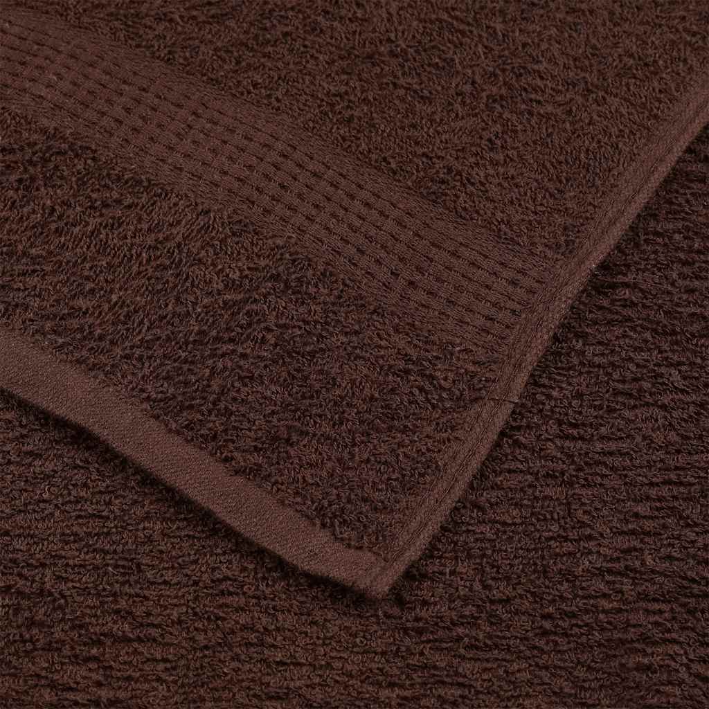 vidaXL Ręczniki kąpielowe, FROGN, 2 szt., brązowe, 100x150 cm, 360 g/m²