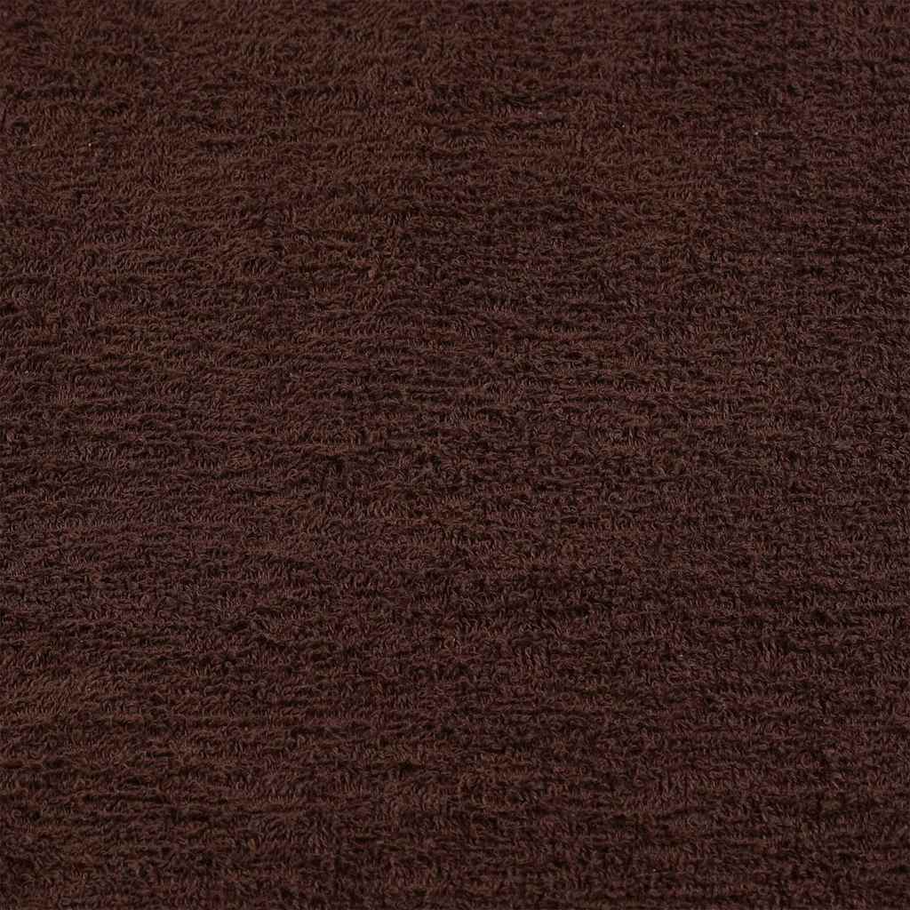 vidaXL Ręczniki do sauny, FROGN, 10 szt., brązowe, 80x200 cm, 360 g/m²