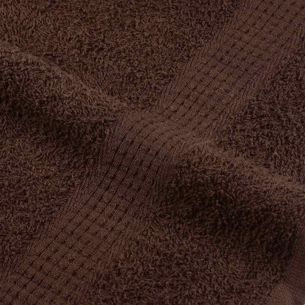 vidaXL Ręczniki, FROGN, 10 szt., brązowy, 100x200 cm, 360 g/m²