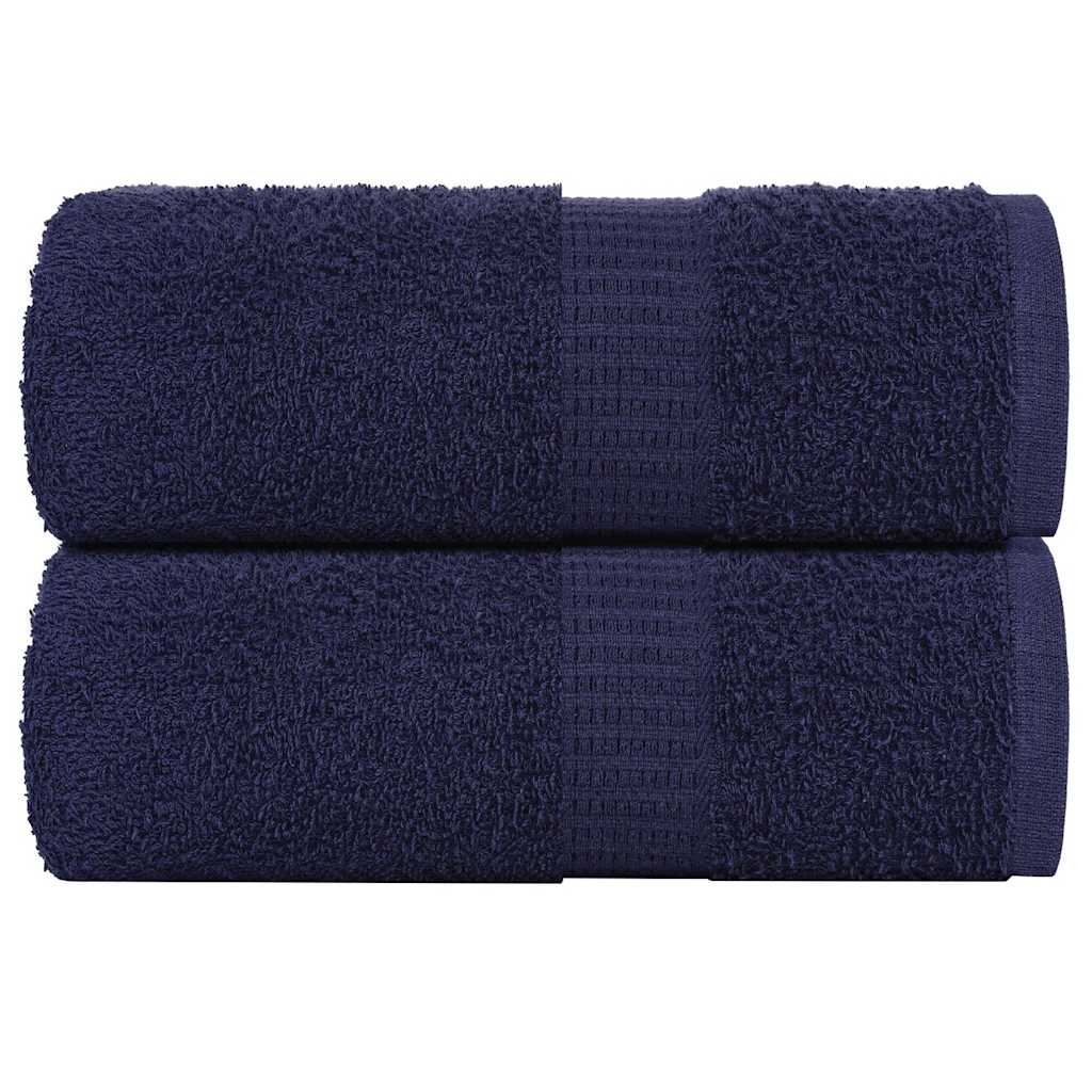 vidaXL Ręczniki, FROGN, 2 szt., granatowe, 30x30 cm, 360 g/m²