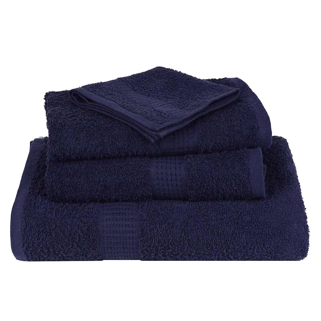 vidaXL Ręczniki, FROGN, 2 szt., granatowe, 30x30 cm, 360 g/m²