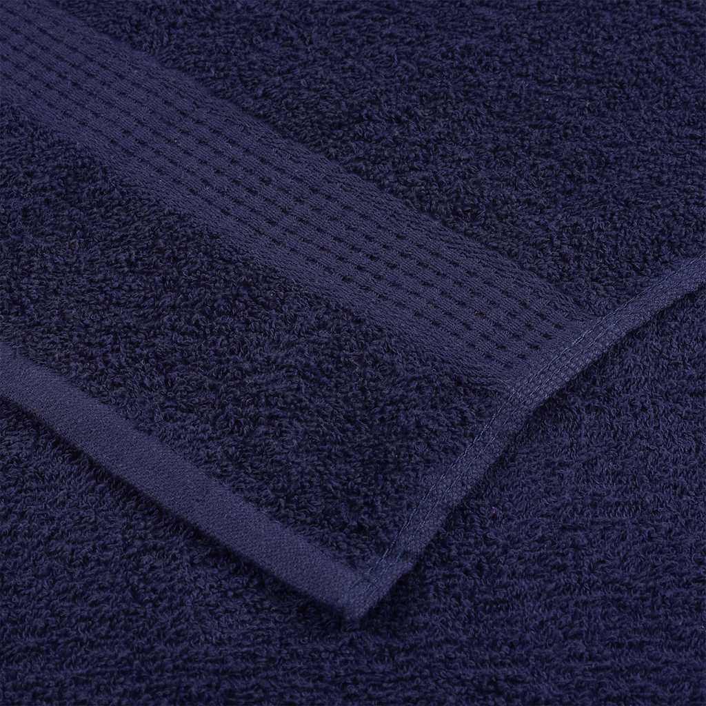 vidaXL Ręczniki do rąk FROGN 2 szt. Granatowy 50x100 cm 360 g/m²