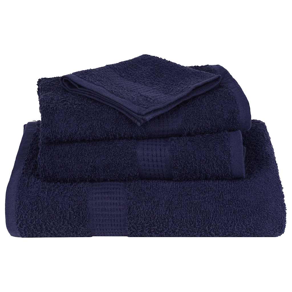 vidaXL Ręczniki do sauny FROGN 4 szt. Granatowy 360 g/m²