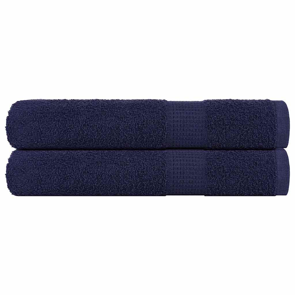 vidaXL Ręczniki FROGN 2 szt. Granatowy 100x200 cm 360 g/m²