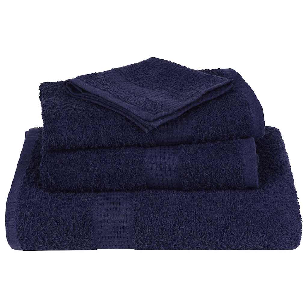 vidaXL Ręczniki FROGN 4 szt. Granatowy 100x200 cm 360 g/m²