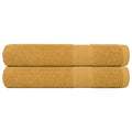 vidaXL Ręczniki FROGN 2 szt. Złoty 100x200 cm 360 g/m²