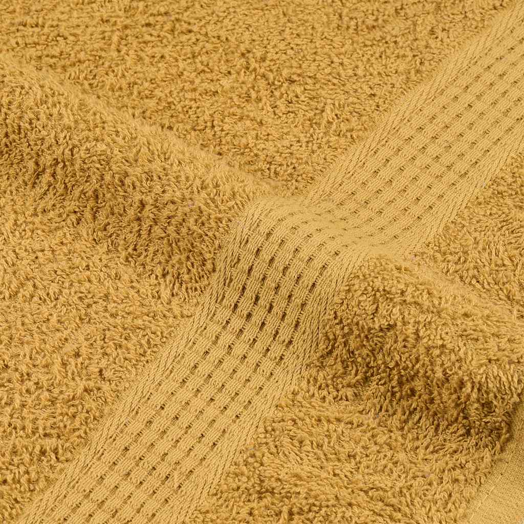 vidaXL Ręczniki FROGN 2 szt. Złoty 100x200 cm 360 g/m²