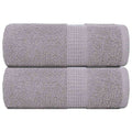 vidaXL Ręczniki, FROGN, 2 szt., szare, 30x30 cm, 360 g/m²