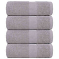 vidaXL Ręczniki, FROGN, 4 szt., szare, 30x30 cm, 360 g/m²