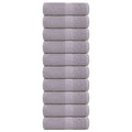 vidaXL Ręczniki, FROGN, 10 szt., szare, 30x30 cm, 360 g/m²
