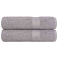 vidaXL Ręczniki do rąk FROGN 2 szt. Szare 50x100 cm 360 g/m²