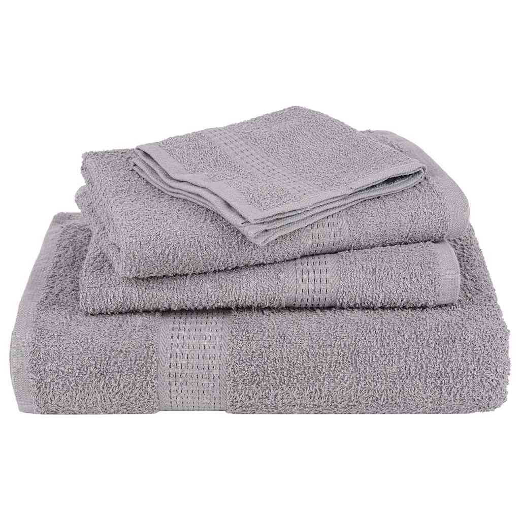 vidaXL Ręczniki prysznicowe FROGN 2 szt. Szare 70x140cm 360 g/m²