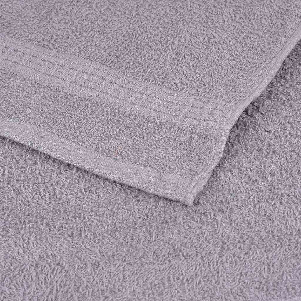 vidaXL Ręczniki prysznicowe FROGN 2 szt. Szare 70x140cm 360 g/m²