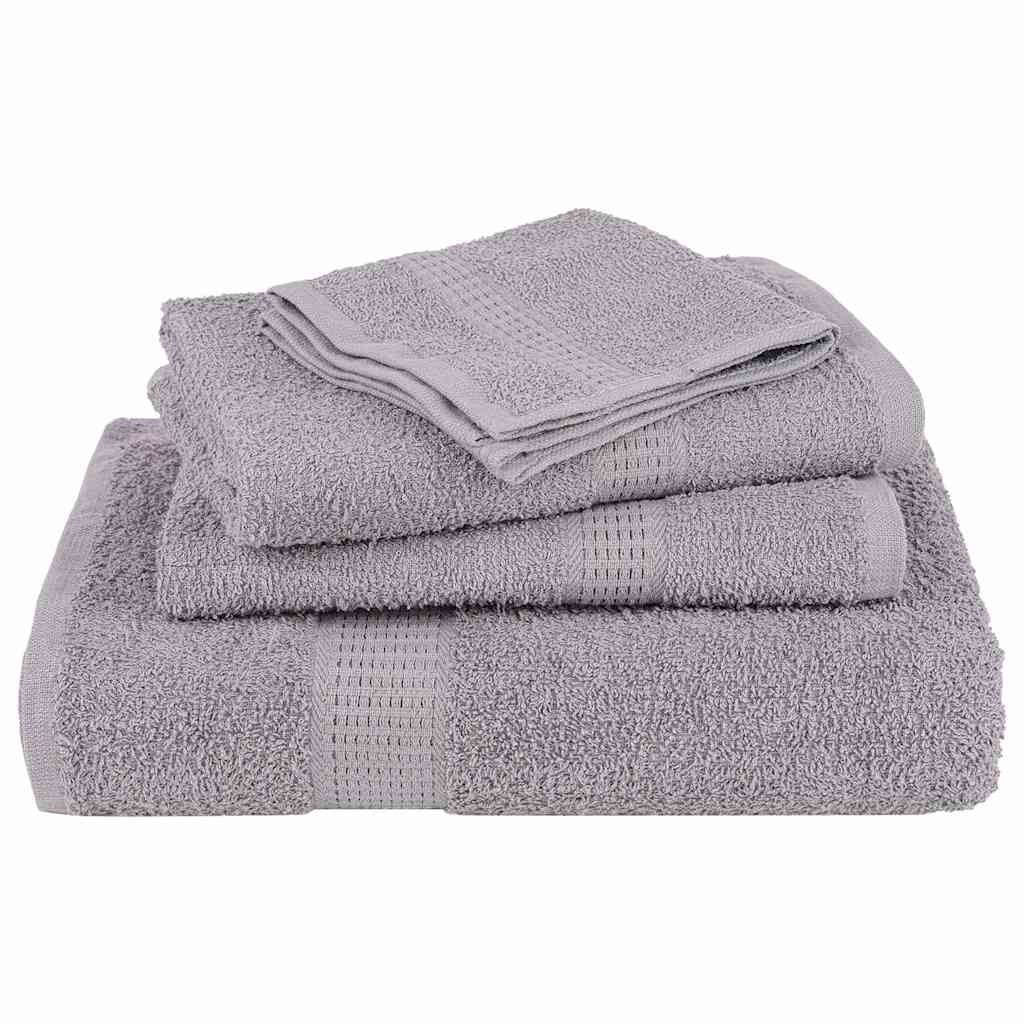 vidaXL Ręczniki prysznicowe FROGN 10 szt. Szare 360 g/m²
