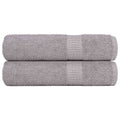 vidaXL Ręczniki kąpielowe FROGN 2 szt. Szare 100x150 cm 360 g/m²
