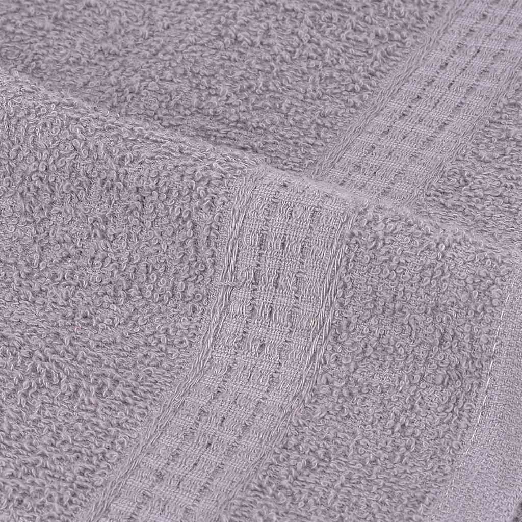 vidaXL Ręczniki kąpielowe FROGN 4 szt. Szare 100x150 cm 360 g/m²