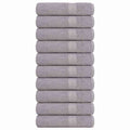 vidaXL Ręczniki kąpielowe FROGN 10 szt. Szare 100x150cm 360 g/m²