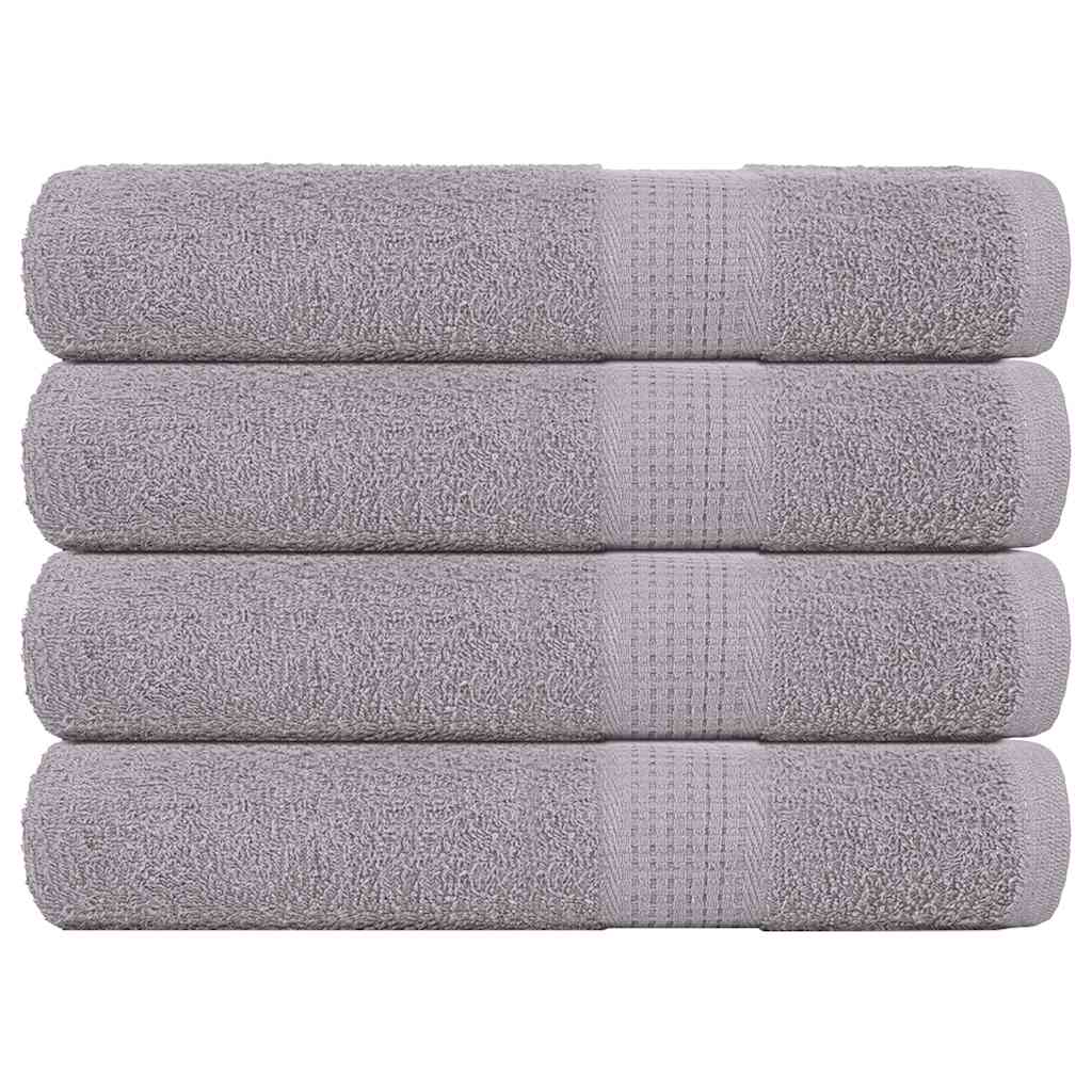 vidaXL Ręczniki do sauny FROGN 4 szt. Szare 80x200 cm 360 g/m²