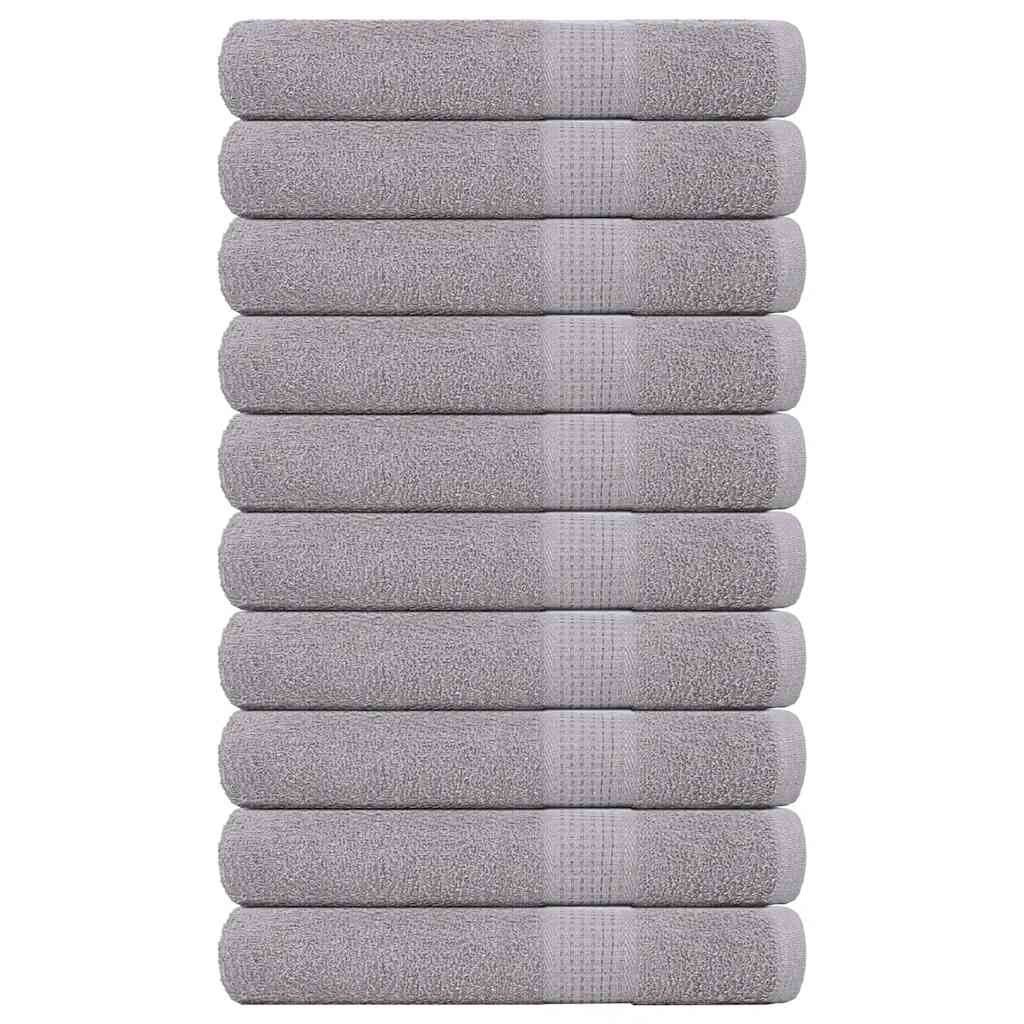 vidaXL Ręczniki do sauny FROGN 10 szt. Szare 80x200 cm 360 g/m²
