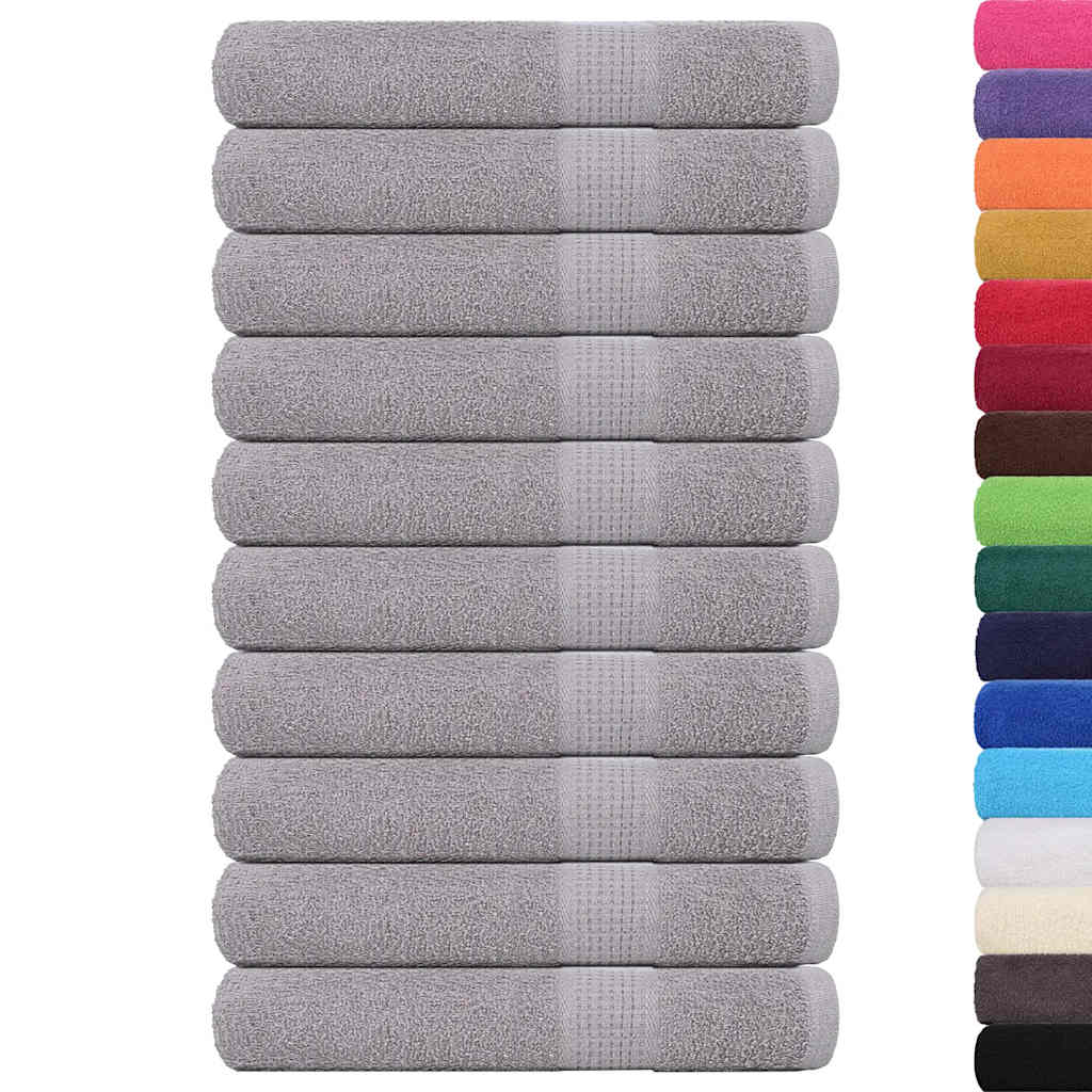 vidaXL Ręczniki do sauny FROGN 10 szt. Szare 80x200 cm 360 g/m²