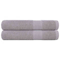 vidaXL Ręczniki FROGN 2 szt. Szare 100x200 cm 360 g/m²