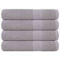 vidaXL Ręczniki FROGN 4 szt. Szare 100x200 cm 360 g/m²