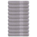 vidaXL Ręczniki FROGN 10 szt. Szare 100x200 cm 360 g/m²