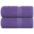 vidaXL Ręczniki mydlane FROGN 2 szt. Fioletowe 30x30 cm 360 g/m²