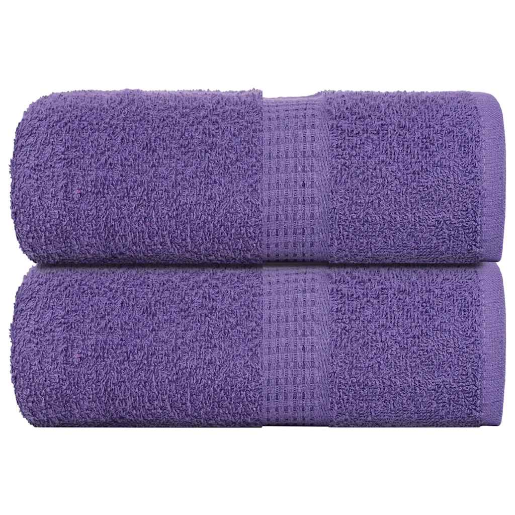 vidaXL Ręczniki mydlane FROGN 2 szt. Fioletowe 30x30 cm 360 g/m²