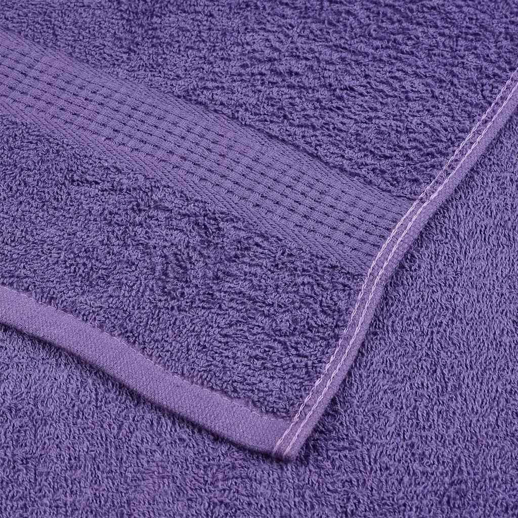 vidaXL Ręczniki mydlane FROGN 2 szt. Fioletowe 30x30 cm 360 g/m²