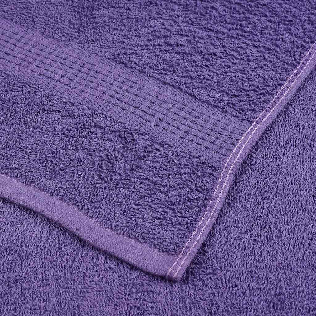 vidaXL Ręczniki, FROGN, 10 szt., fioletowe, 30x30 cm, 360 g/m²