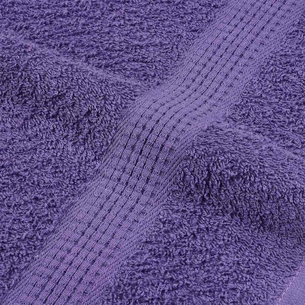 vidaXL Ręczniki, FROGN, 10 szt., fioletowe, 30x30 cm, 360 g/m²