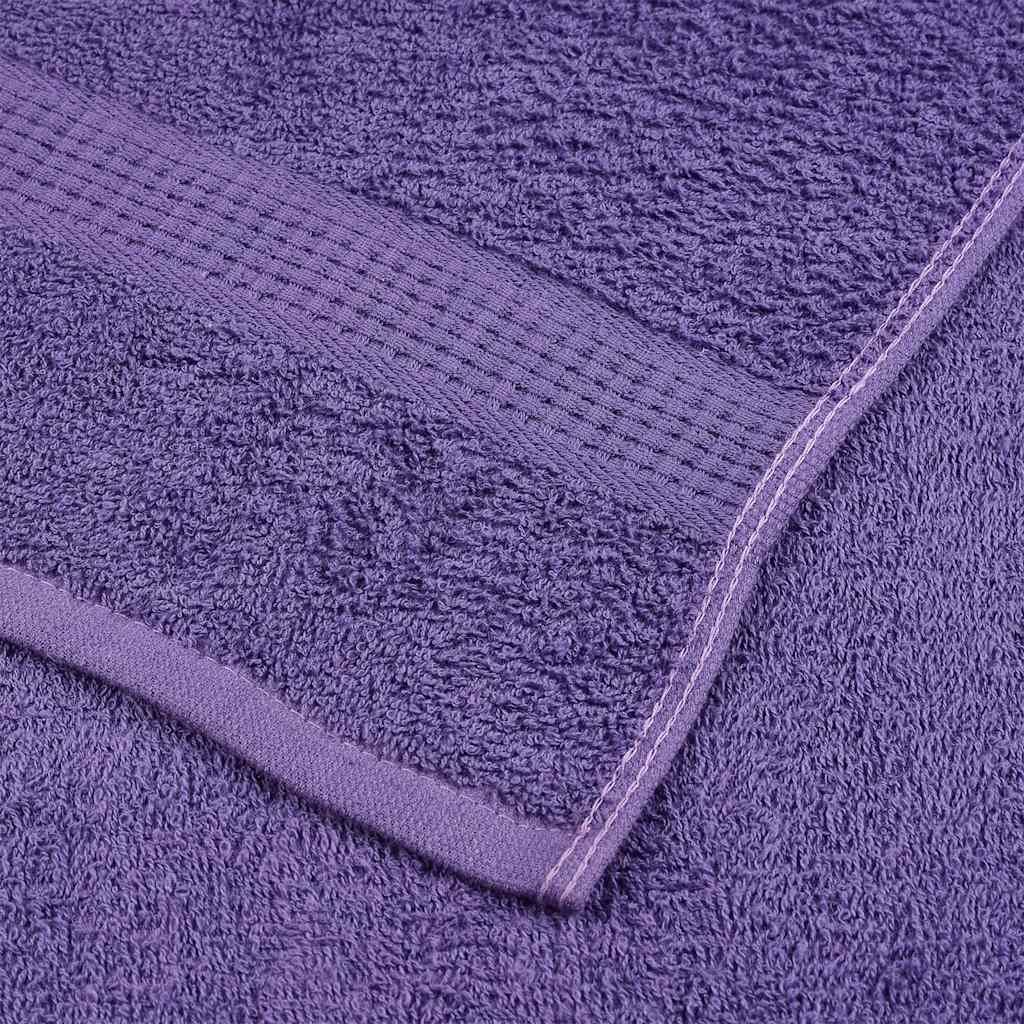 vidaXL Ręczniki do rąk FROGN 4 szt. Fioletowe 50x100 cm 360 g/m²