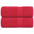 vidaXL Ręczniki, FROGN, 2 szt., czerwone, 30x30 cm, 360 g/m²