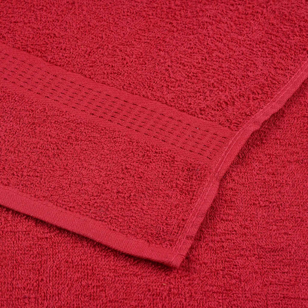vidaXL Ręczniki, FROGN, 2 szt., czerwone, 30x30 cm, 360 g/m²