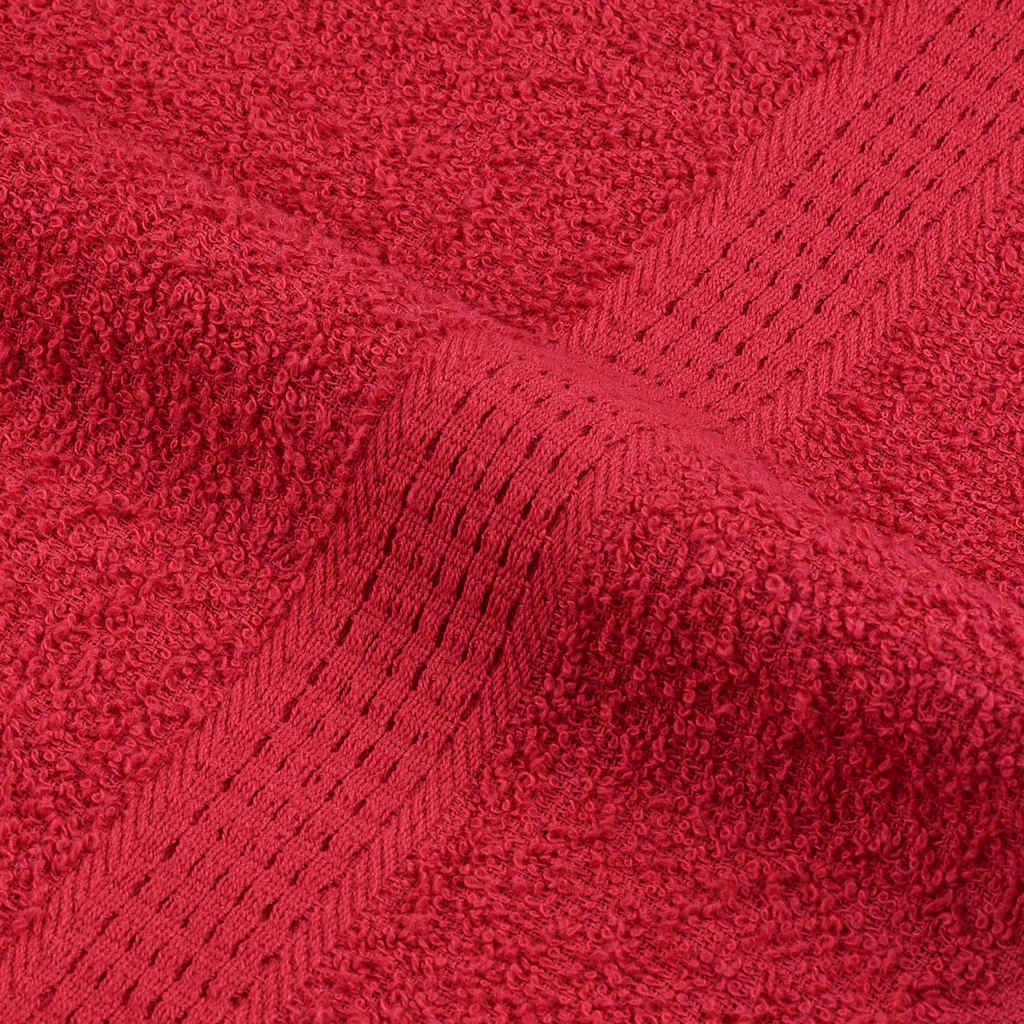 vidaXL Ręczniki, FROGN, 4 szt., czerwone, 100x200 cm, 360 g/m²