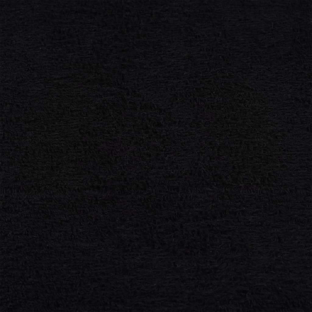 vidaXL Ręczniki, FROGN, 10 szt., czarne, 100x200 cm, 360 g/m²