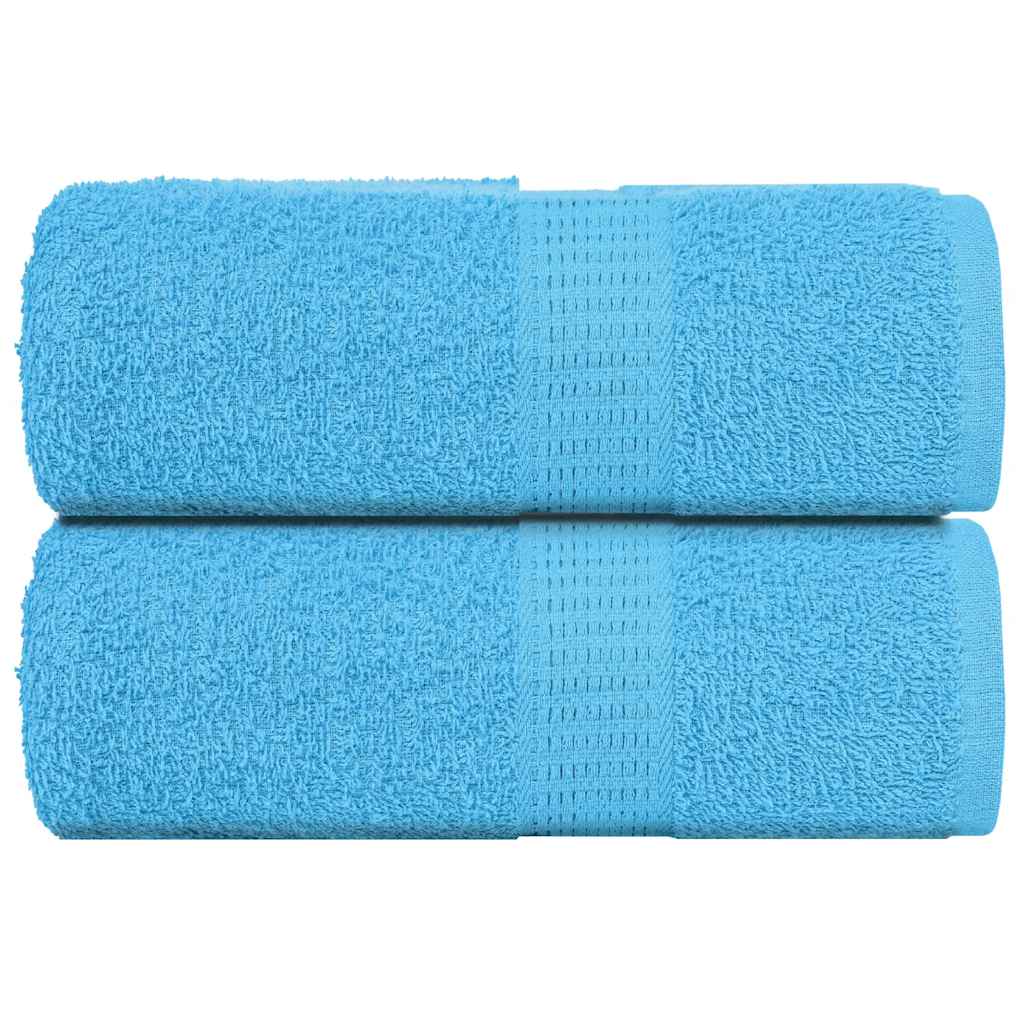 vidaXL Ręczniki, FROGN, 2 szt., turkusowe, 30x30 cm, 360 g/m²