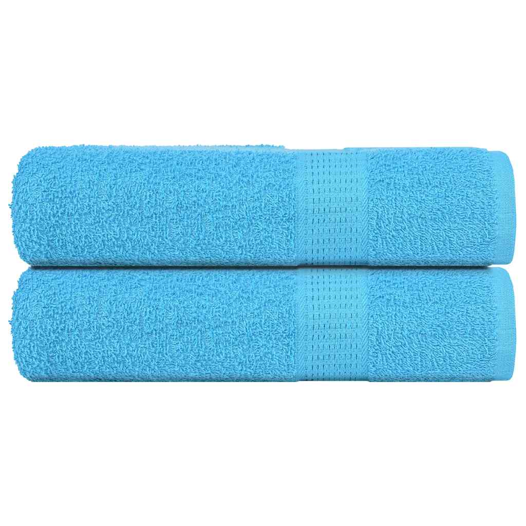 vidaXL Ręczniki do rąk, FROGN, 2 szt., turkusowe, 50x100 cm, 360 g/m²