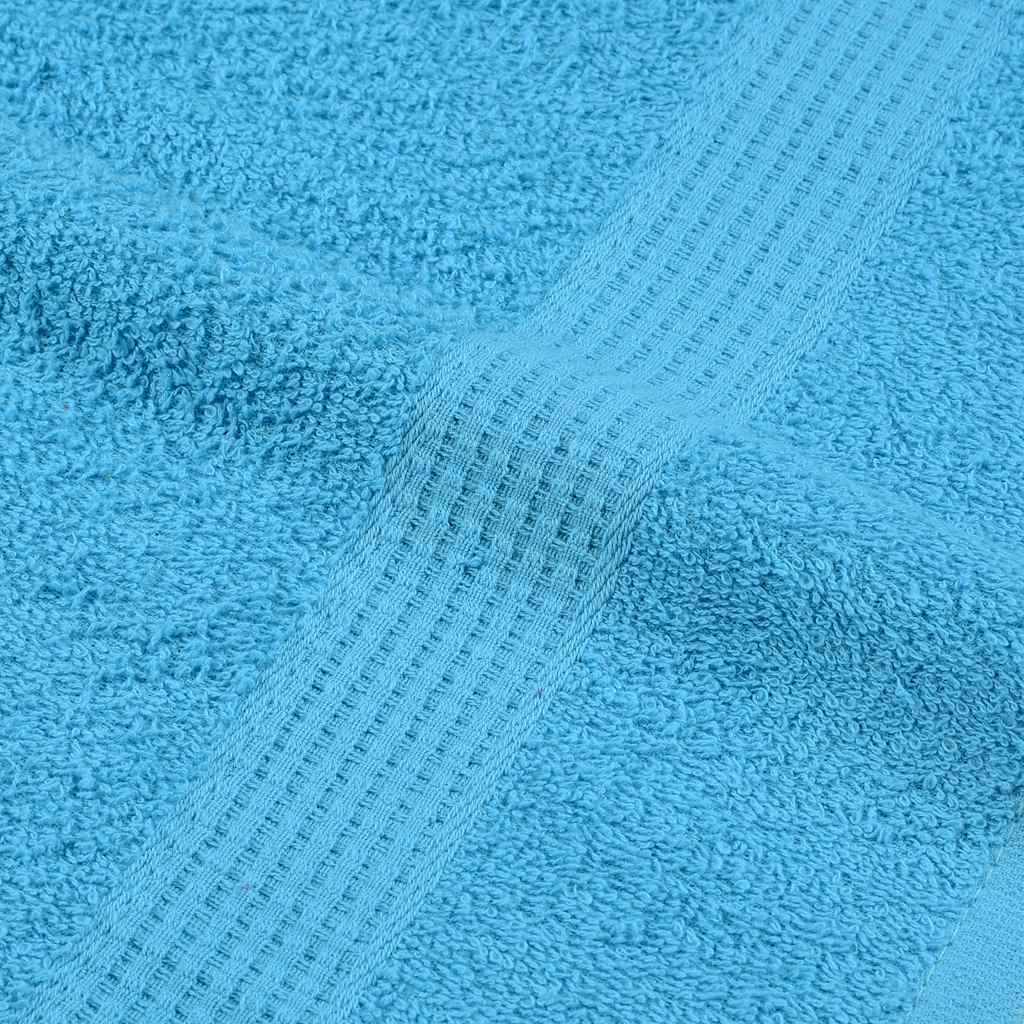 vidaXL Ręczniki do sauny, FROGN, 4 szt., turkusowe, 80x200 cm, 360 g/m²