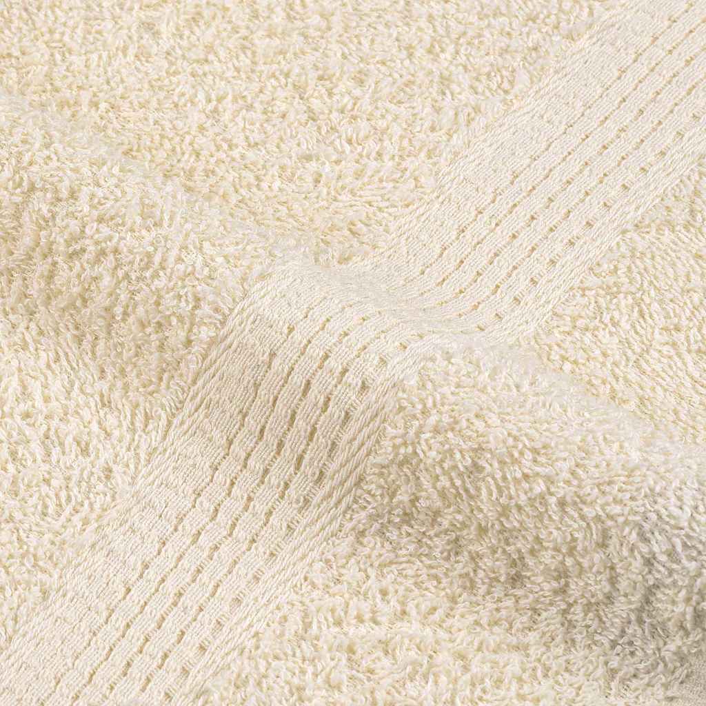 vidaXL Ręczniki kąpielowe, FROGN, 2 szt, kremowe, 70x140 cm, 360 g/m²