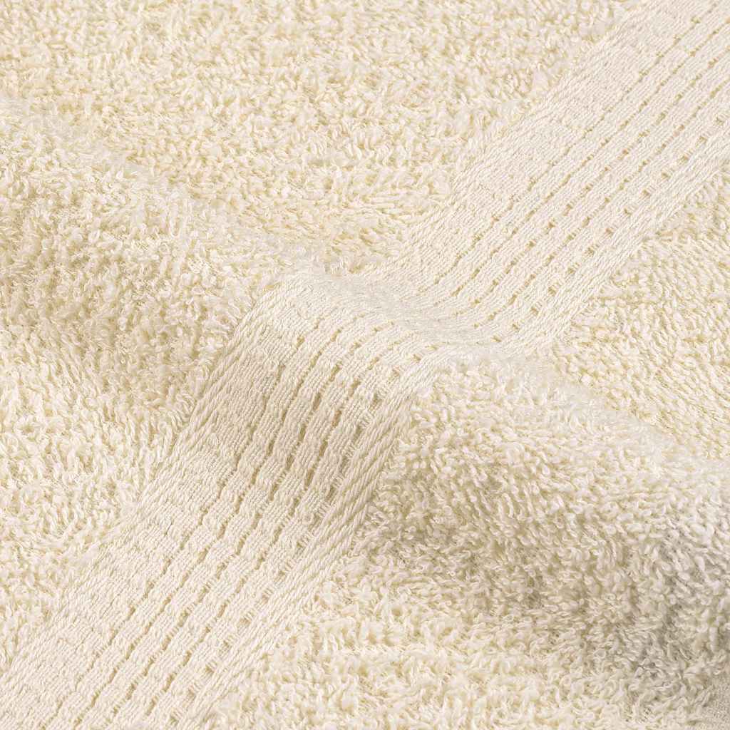 vidaXL Ręczniki kąpielowe, FROGN, 10 szt, kremowe, 70x140 cm, 360 g/m²