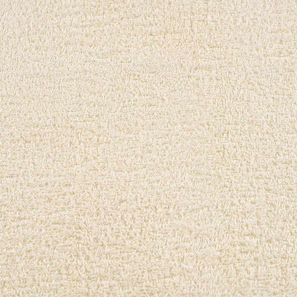 vidaXL Ręczniki kąpielowe, FROGN, 2 szt, kremowe, 100x150 cm, 360 g/m²